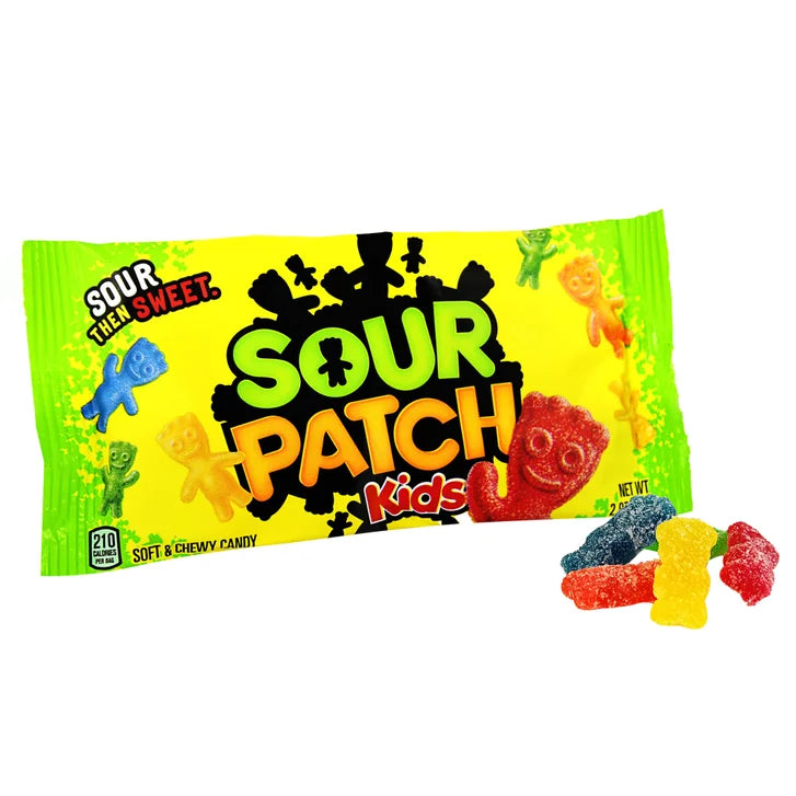 Sour Patch Kids Soft & Chewy Candy, 2 oz, 24-count