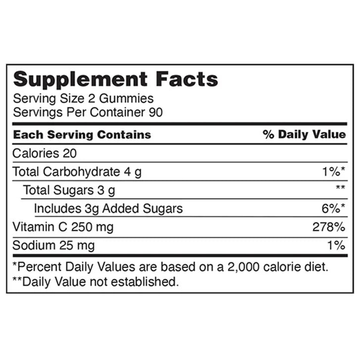 Kirkland Signature Vitamin C 250 mg., 360 Adult Gummies