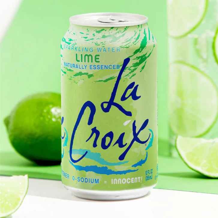 LaCroix Sparkling Water, Lime, 12 fl oz, 24-count