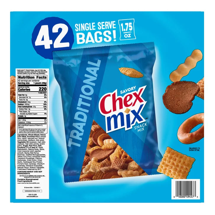 Chex Mix, Traditional, 1.75 oz, 42-count