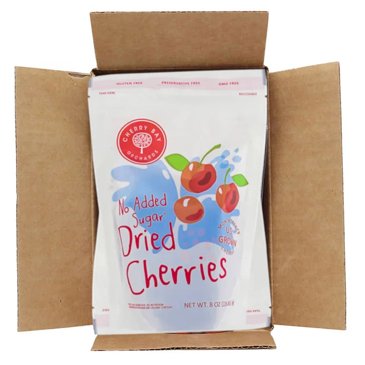 Cherry Bay Orchards No-Added-Sugar Dried Montmorency Cherries 8 oz Bag 2-pack