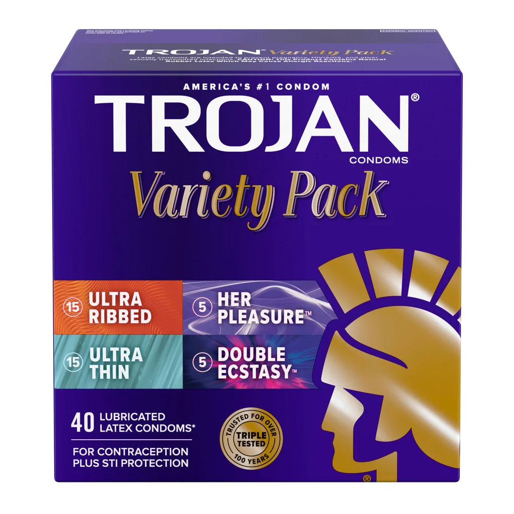 TROJAN Variety Pack, 40 Condoms