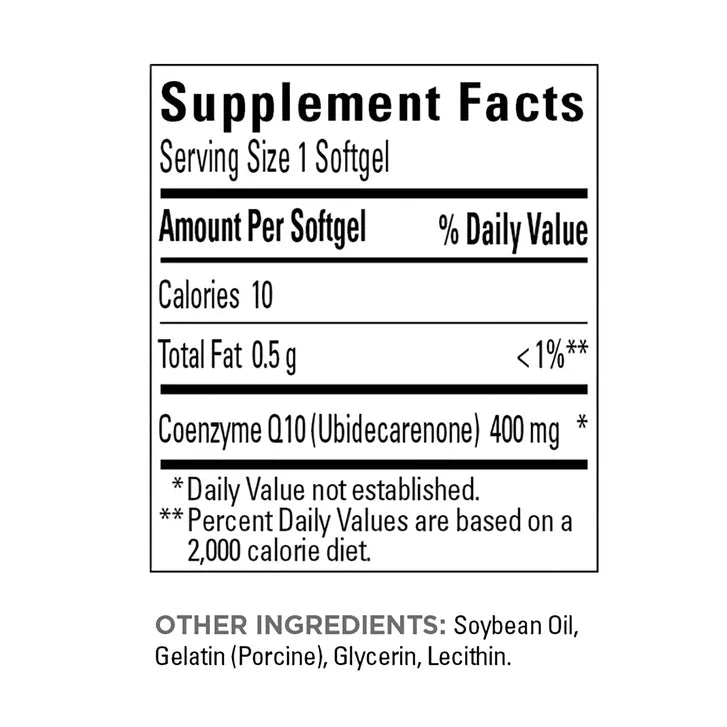 Nature Made CoQ10 400 mg., 90 Softgels