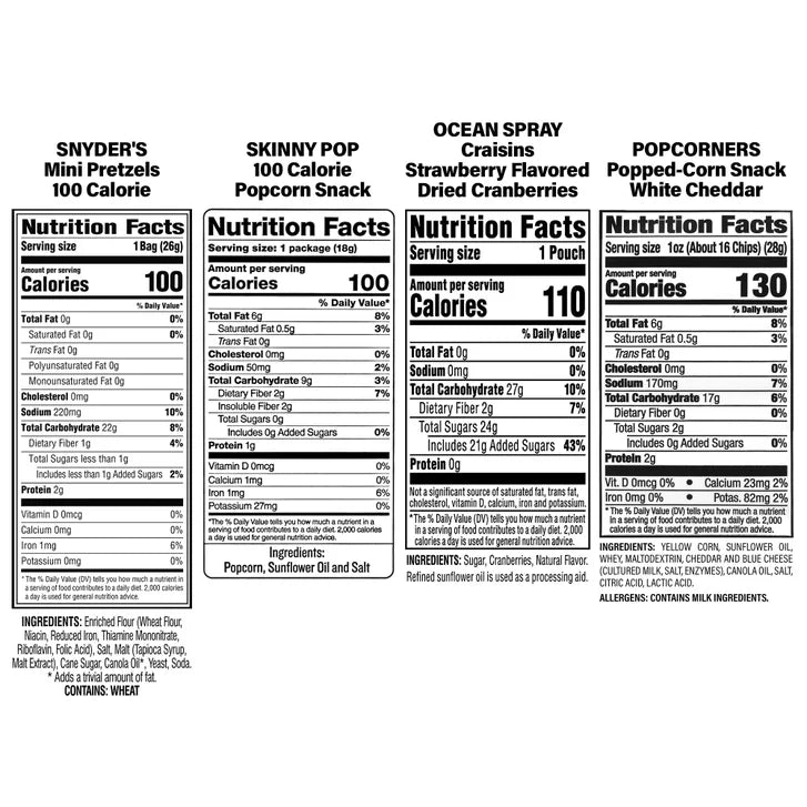 Healthy Snack Box, 65-piece