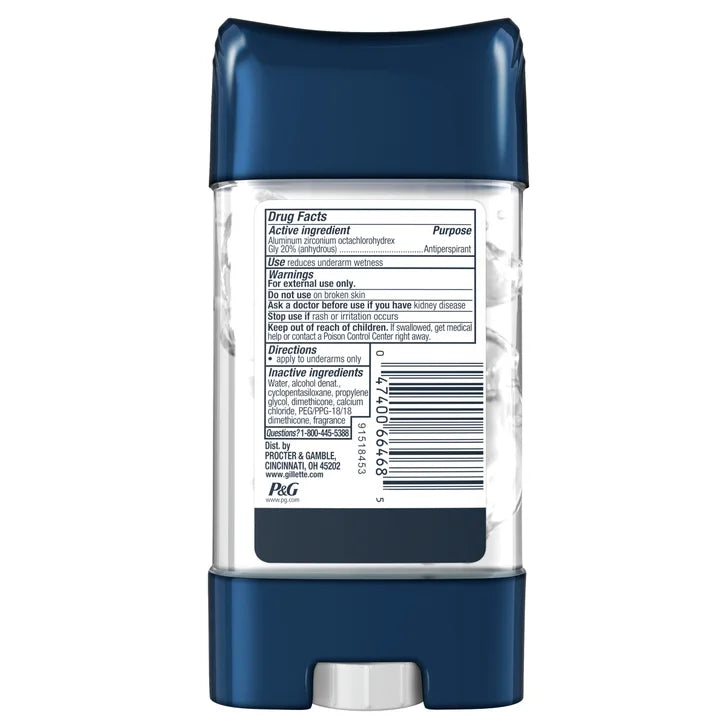 Gillette Ultimate Protection 6-in-1 Antiperspirant, 3.8 oz, 5-pack