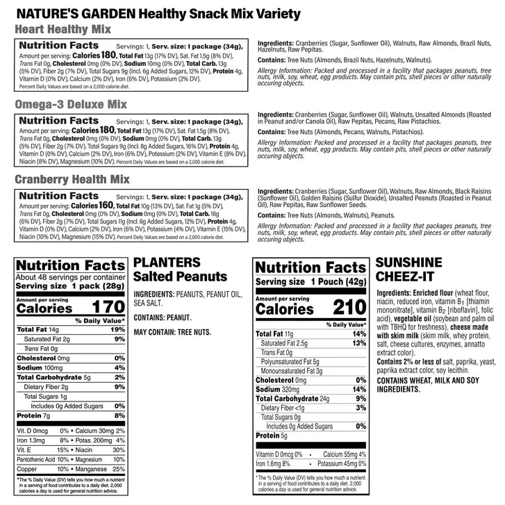 Office Snacks Variety Box, 66-piece