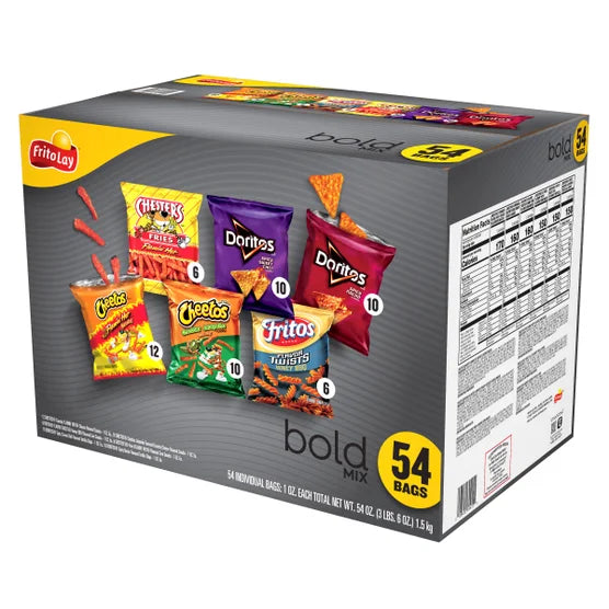 Frito Lay Bold Mix, 1 oz, Variety Pack, 54-count