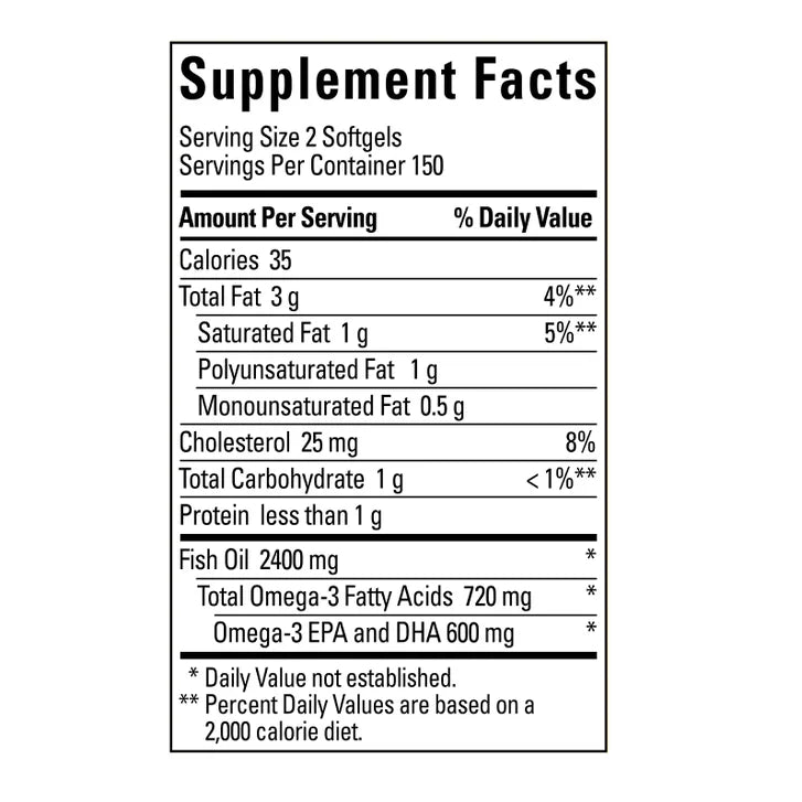 Nature Made Fish Oil 1200 mg, 300 Softgels
