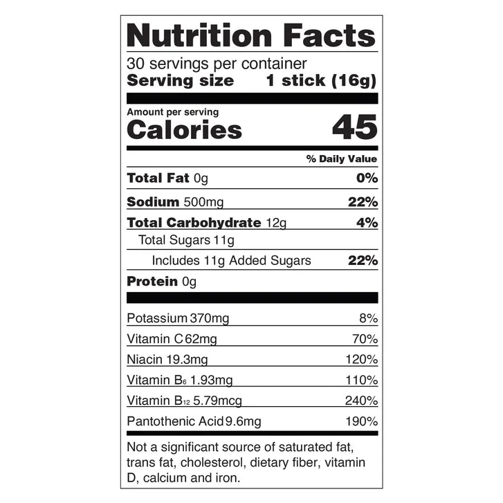 Liquid I.V. Hydration Multiplier, 30 Individual Serving Stick Packs in Resealable Pouch, Tropical Punch