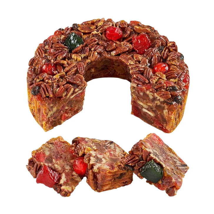Collin Street Bakery’s Medium Sprinkle-Top DeLuxe Fruitcake, 2-pack