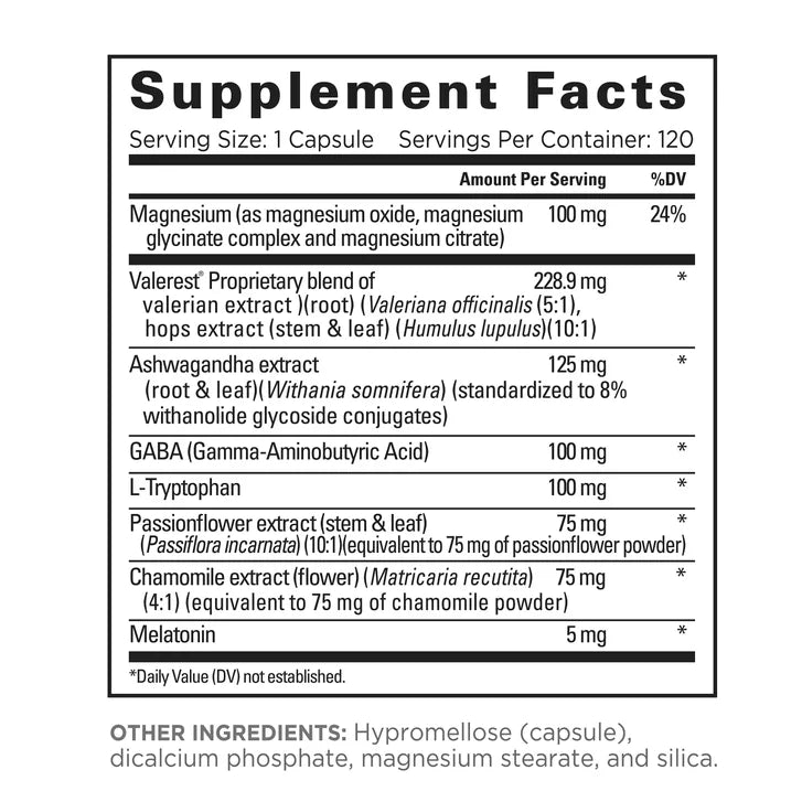 Relaxium Sleep, Drug Free Sleep Support, 120 Vegan Capsules