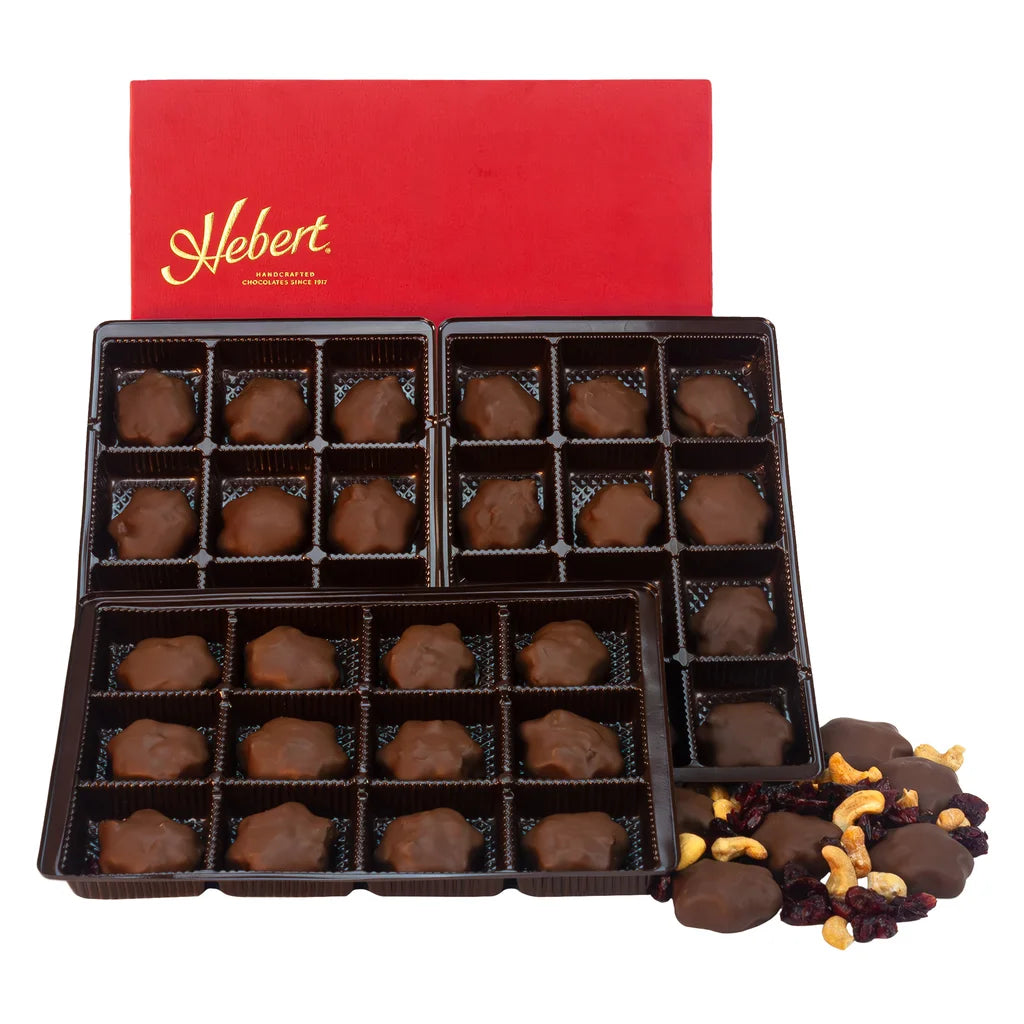 Hebert Candies Milk Chocolate Cranberry Cashew Caramels, 1.8 lb, 36 Total Pieces