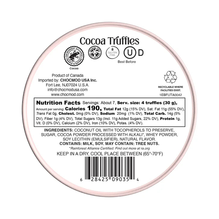 Truffettes de France Original and Milk Truffles, 6 Pack, 42 Total oz.