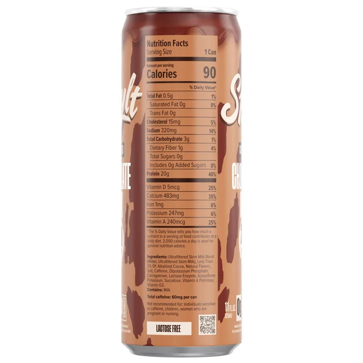 Spylt Caffeinated Protein Milk, Chocolate, 11 fl oz, 15-count