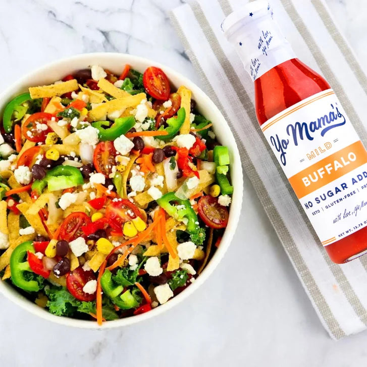 Yo Mama's Low Sodium Mild Buffalo Sauce, 3-pack