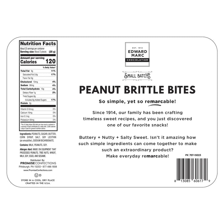 Edward Marc Peanut Brittle Bites, 2-pack, 44 oz. Total
