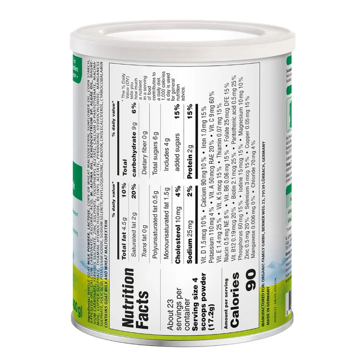 Holle Goat Milk, Toddler Drink, 6 - 14.1 oz. Tins