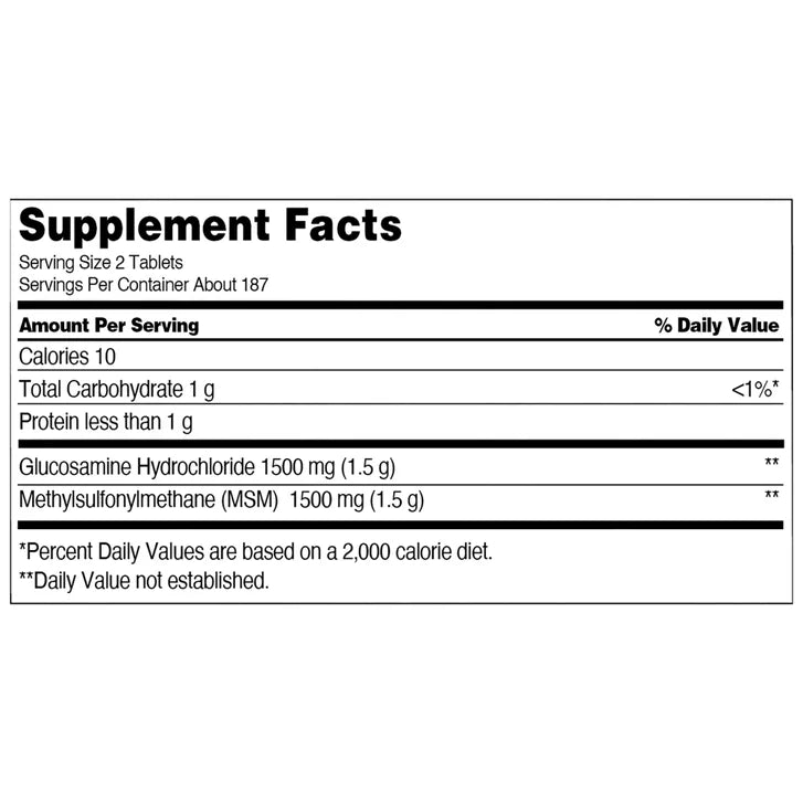 Kirkland Signature Glucosamine with MSM, 375 Tablets