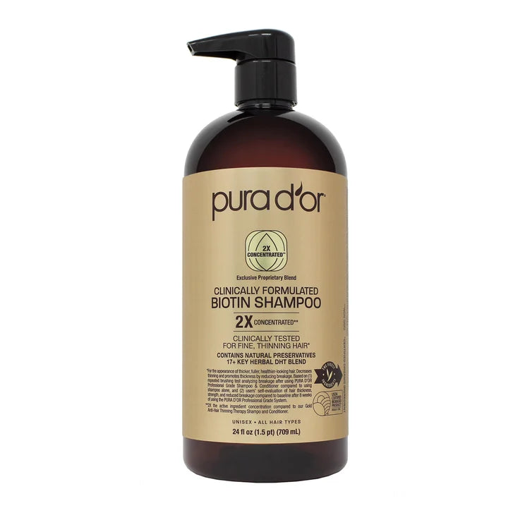 Pura d'or Salon Inspired Biotin Shampoo & Conditioner Set