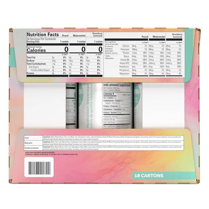 Joyburst Hydration Drink, Variety Pack, 16.9 fl oz, 18-count