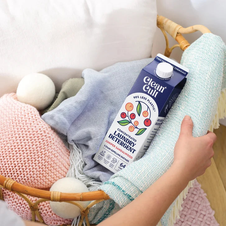 Cleancult Liquid Laundry Detergent, Juniper Sandalwood, 192 Loads, 96 fl oz