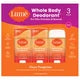 Lume Whole Body Deodorant, 2.6 oz, 3-pack