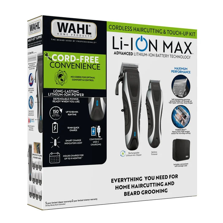 Wahl Li-ION MAX Cordless Haircutting & Beard Grooming Kit