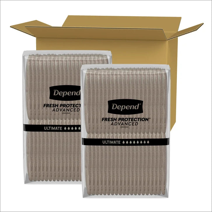 Depend Fresh Protection Advanced Incontinence & Postpartum Bladder Leak Underwear for Women, Ultimate Absorbency