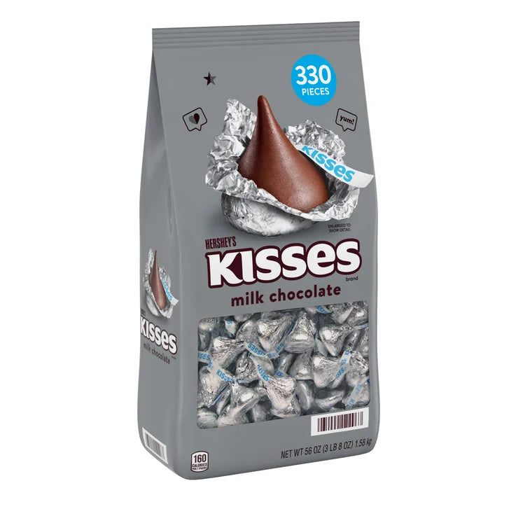 Hershey's Kisses, Milk Chocolate, 56 oz
