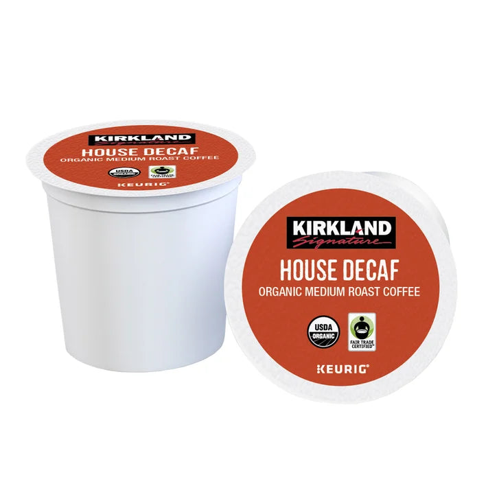 Kirkland Signature Coffee Organic House Decaf K-Cup Pod, 120-count