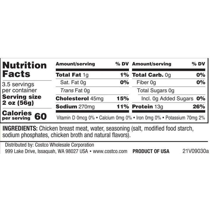 Kirkland Signature, Chicken Breast, 12.5 oz, 6-Count