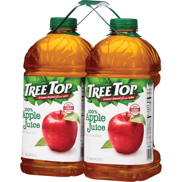 Tree Top, 100% Apple Juice, 1 Gallon, 2-Count