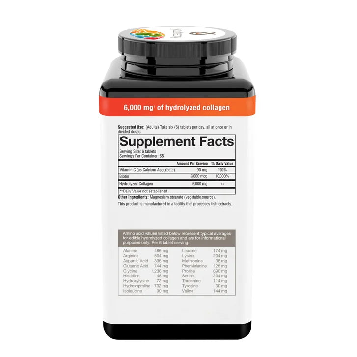 youtheory Collagen Plus Biotin, 390 Tablets