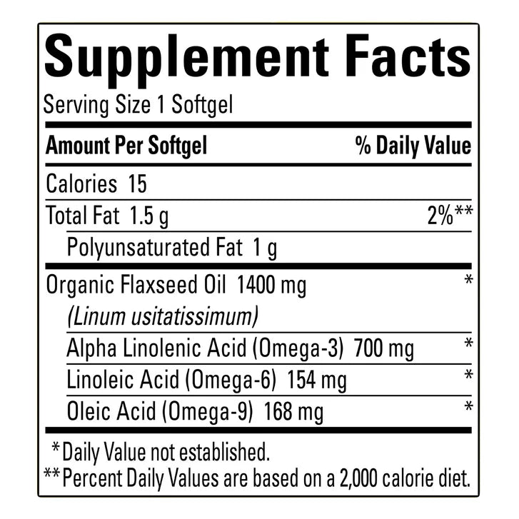 Nature Made Flaxseed Oil 1400 mg, 300 Softgels
