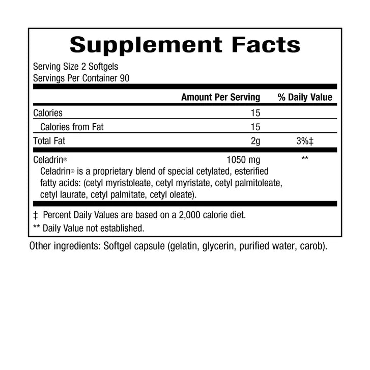 Celadrin Advanced Joint Health 1050 mg., 180 Softgels