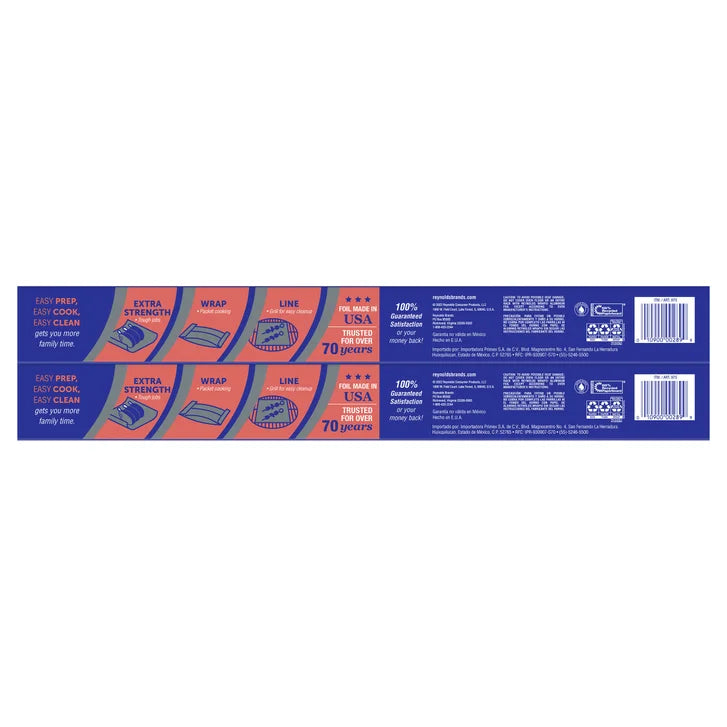Reynolds Wrap Heavy Duty Aluminum Foil, 18" x 33.33 yd, 2-count