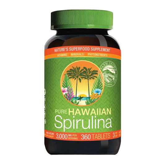 Pure Hawaiian Spirulina 3000 mg., 360 Tablets