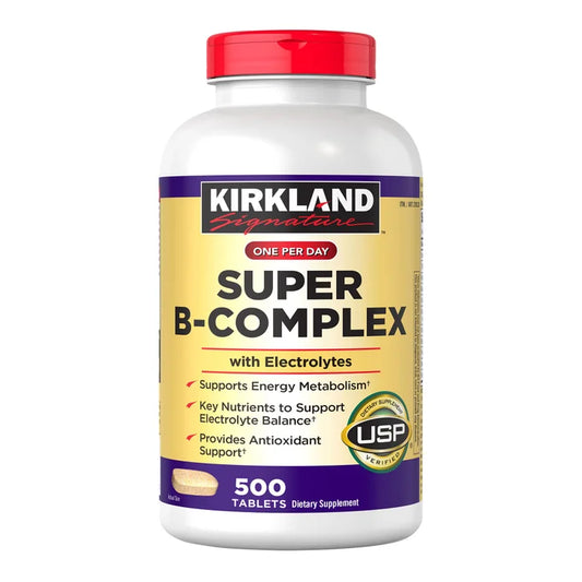 Kirkland Signature Super B-Complex with Electrolytes, 500 Tablets