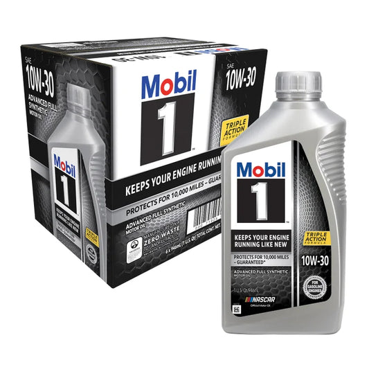 Mobil 1 Advanced Full Synthetic Motor Oil 10W-30, 1-Quart/6-pack