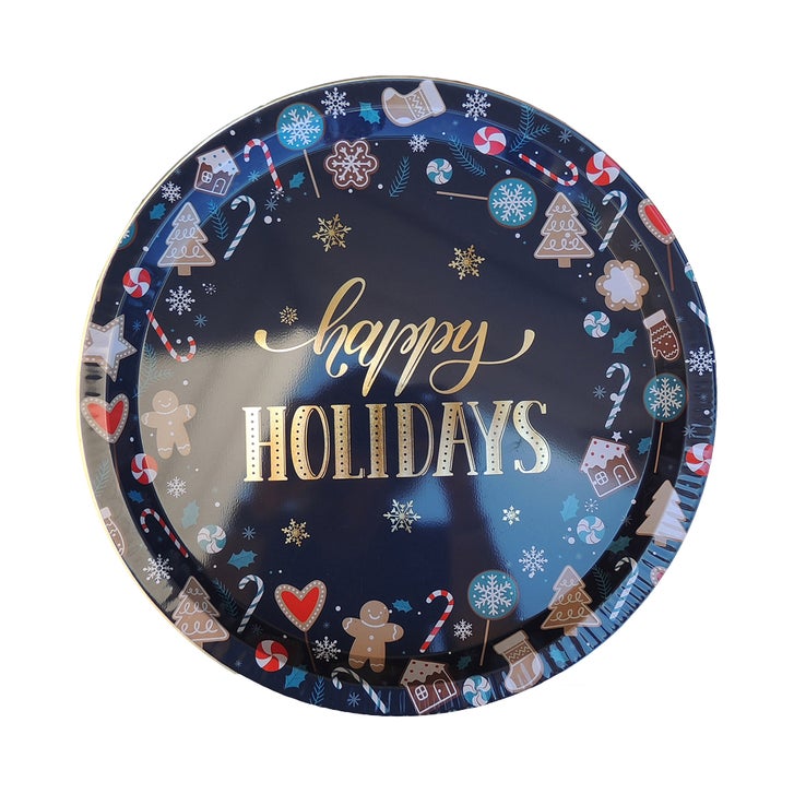 Vacaville Fruit Company, Dried Fruit & Nut Happy Holidays Tin Tray, 34 oz.