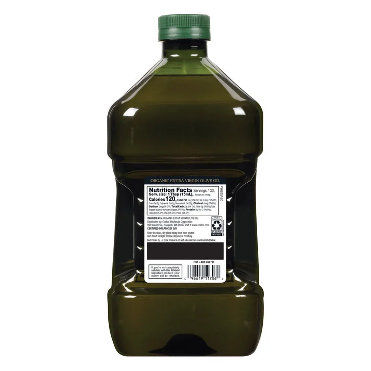 Kirkland Signature, Organic Extra Virgin Olive Oil, 2 L