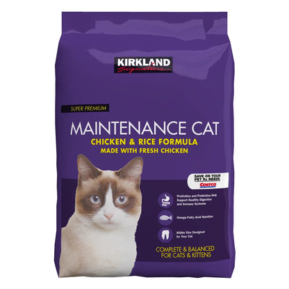 Kirkland Signature Chicken and Rice Cat Food 25 lbs.