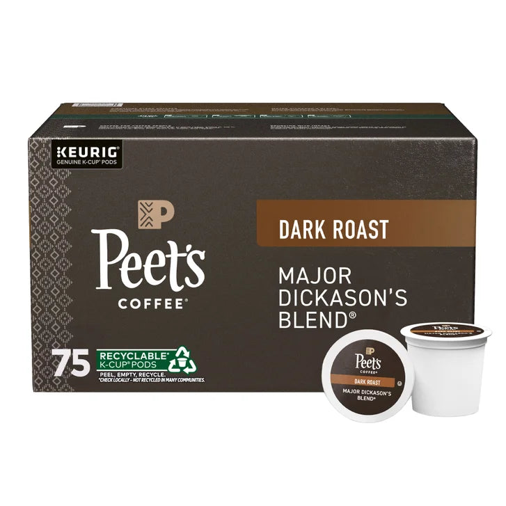 Peet's Coffee Major Dickason’s Blend K-Cup Coffee Pods, 75-count