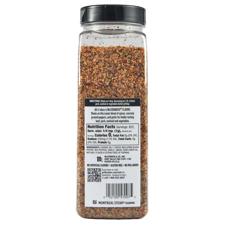 McCormick, Grill Mates, Montreal Steak Seasoning, 29 oz
