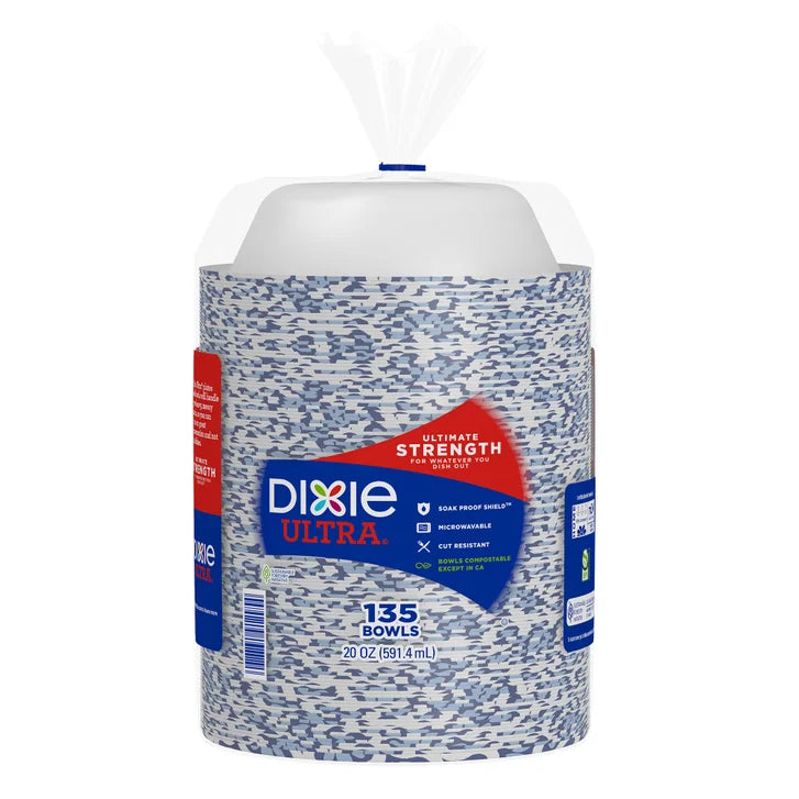 Dixie Ultra 20 oz Paper Bowl, 135-count