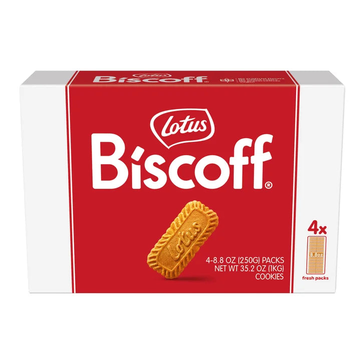 Lotus Biscoff Cookies, 8.8 oz., 4 Count