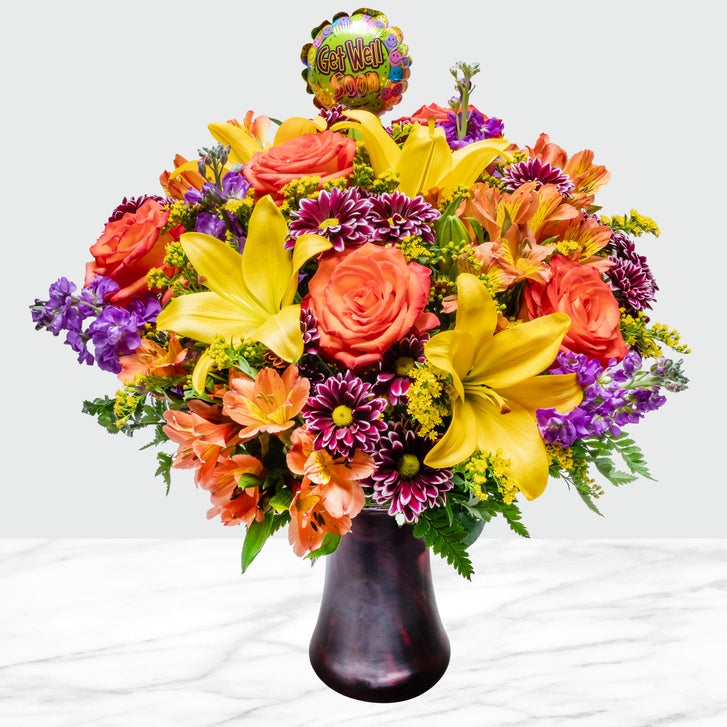 Get Well Wishes Floral Arrangement