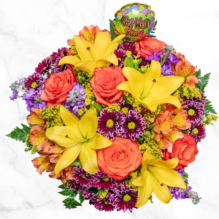Get Well Wishes Floral Arrangement
