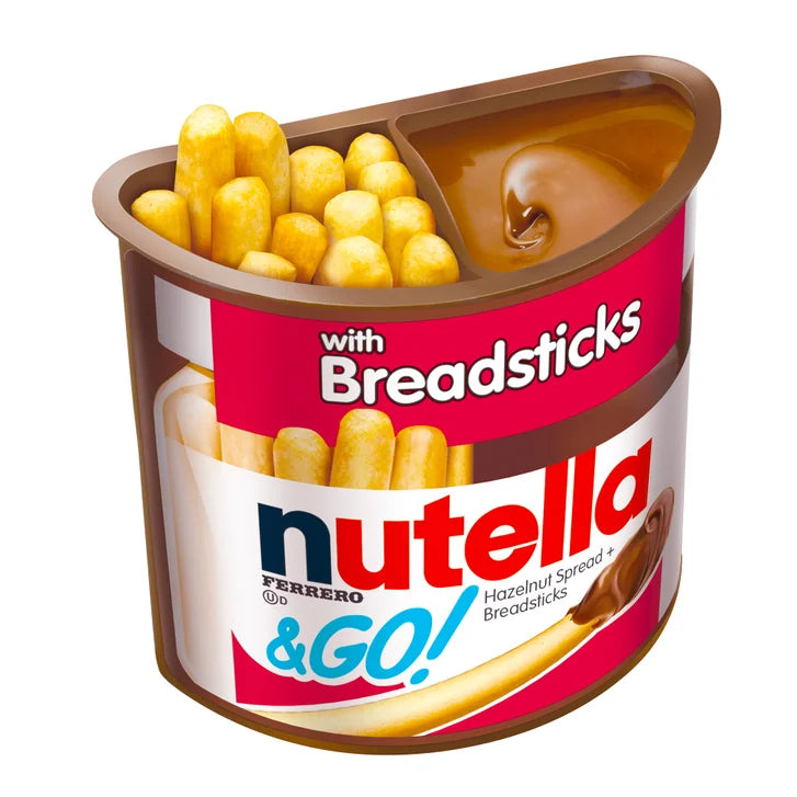 Nutella & GO! Hazelnut and Cocoa Spread With Breadsticks, 1.8 oz, 16 Pack