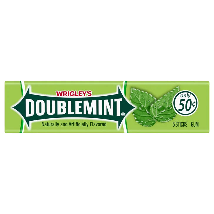 Wrigley's Doublemint Chewing Gum, 5-sticks, 40-count